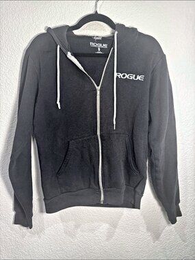 Rogue Fitness Never Forgotten Military Tribute Black Zip Up Hoodie Small